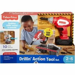 Outlet 🛒 FISHER PRICE DRILLIN ACTION TOOL SET 💯
