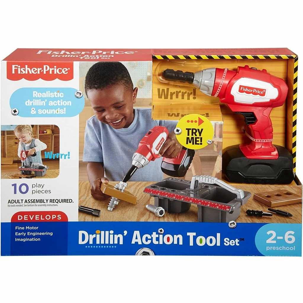 Outlet π FISHER PRICE DRILLIN ACTION TOOL SET π― 3 Outlet π FISHER PRICE DRILLIN ACTION TOOL SET π―