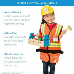 Cheap 🔔 MELISSA AND DOUG CONSTRUCTION WORKER ROLE PLAY 😉