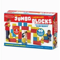 Best Pirce ✨ MELISSA AND DOUG DELUXE JUMBO CARDBOARD BLOCKS 🛒