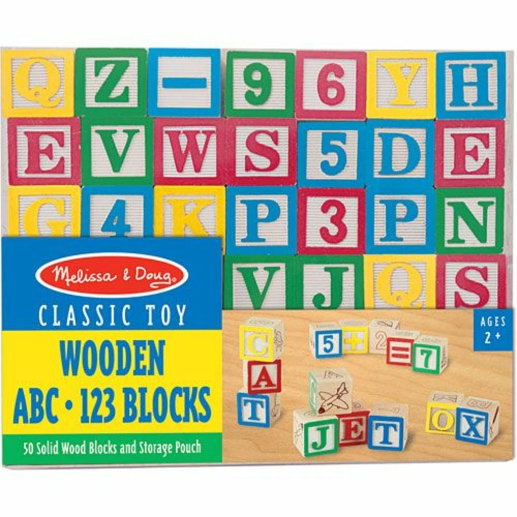 Best reviews of ❤️ MELISSA AND DOUG WOODEN ABC & 123 BLOCKS 🥰 - Image 9