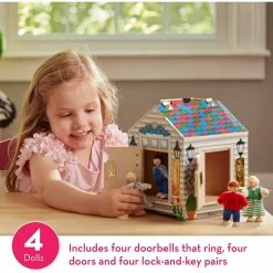 Best Sale 😉 MELISSA AND DOUG WOODEN DOORBELL HOUSE ✔️