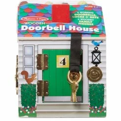 Best Sale 😉 MELISSA AND DOUG WOODEN DOORBELL HOUSE ✔️ -SCHYLLING Shop melissa and doug wooden doorbell house 3