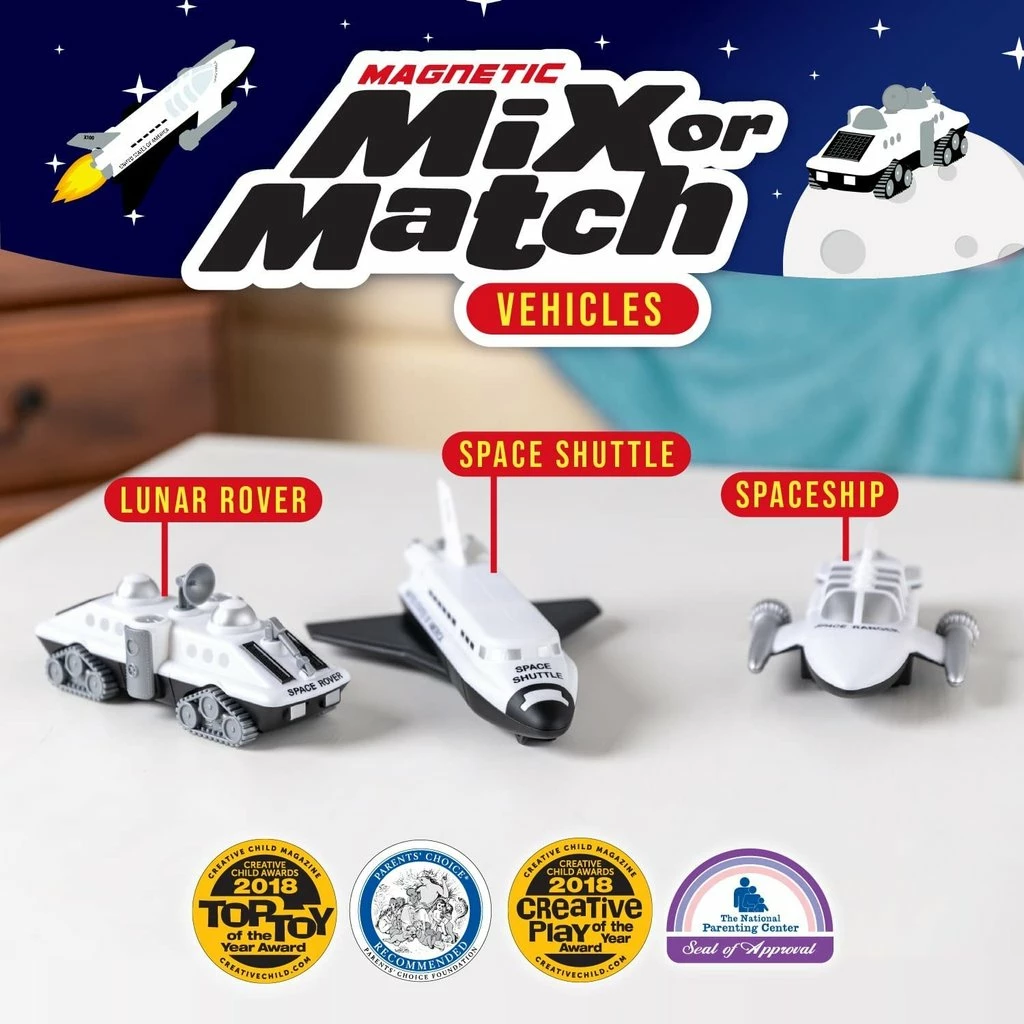 Brand new 😍 POPULAR PLAYTHINGS MAGNETIC MIX OR MATCH VEHICLES SPACE 🔥 - Image 4