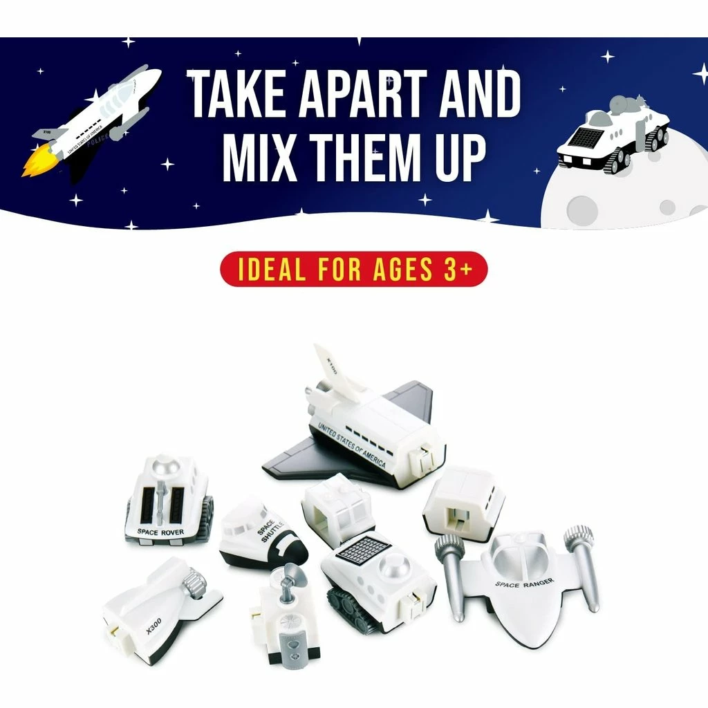 Brand new 😍 POPULAR PLAYTHINGS MAGNETIC MIX OR MATCH VEHICLES SPACE 🔥 - Image 5